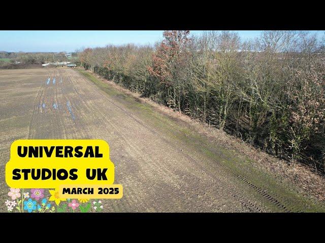 Universal Studios UK site - 1st March 2025 - Springtime! #universalstudios #Construction #drone