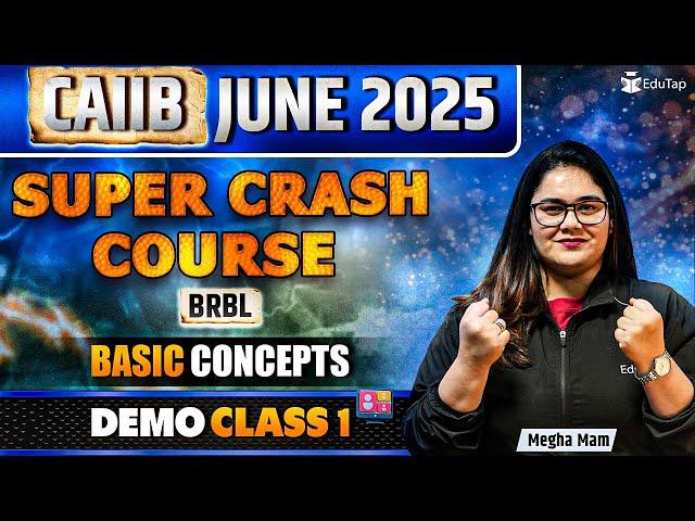 CAIIB June 2025 Online Classes | CAIIB BRBL Crash Course Class 1 | CAIIB Exam Preparation 2025
