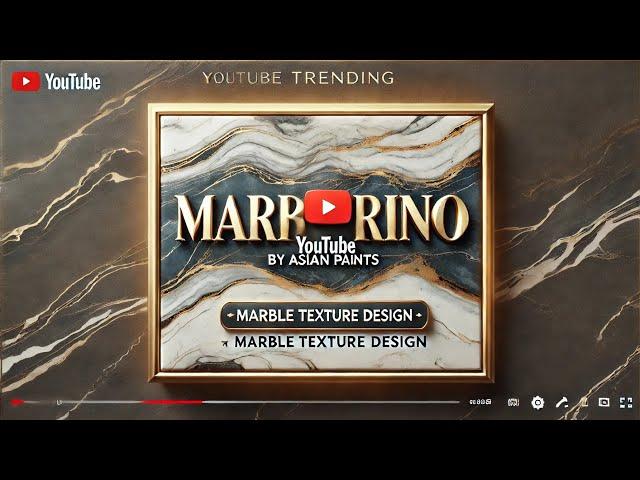 " Marmorino Texture by Asian Paints  | शानदार Marble Texture Design से पाएं Royal Look! "
