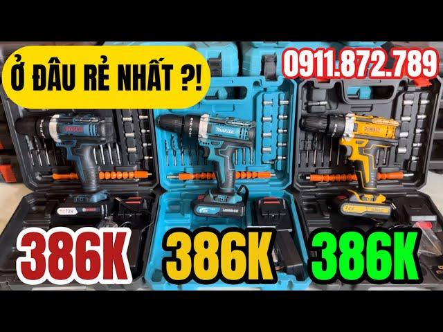 Giá Rẻ Như Cho - Không Lợi Nhuận: Bộ Khoan Pin Gia Đình Giá Chỉ 386K Chỉ Cần Đăng Ký Kênh Youtube