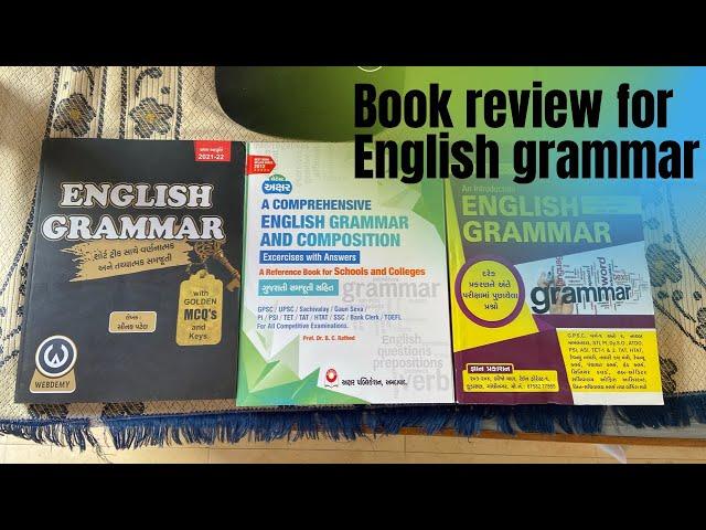 Book review of English grammar for Gujarat competitive exams
