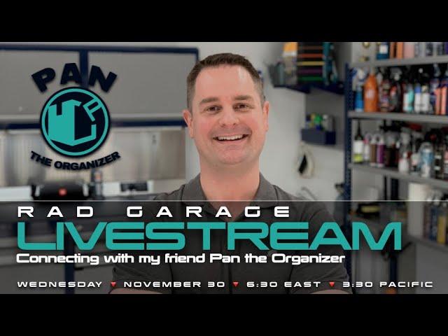 RAD GARAGE LIVESTREAM | Connecting with my friend Pan the Organizer