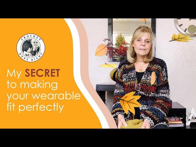 Crochet tutorial: My SECRET to making your wearable fit perfectly