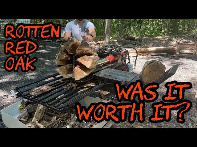 #247 Was it Worth It? Splitting Rotten Red Oak Firewood