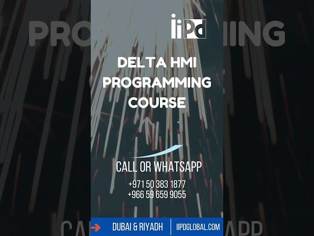 Delta HMI Programming Course | #1 Training Institute in Dubai and Riyadh