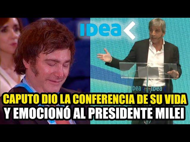 CAPUTO DIO LA CONFERENCIA DE SU VIDA Y EMOCIONÓ AL PRESIDENTE MILEI