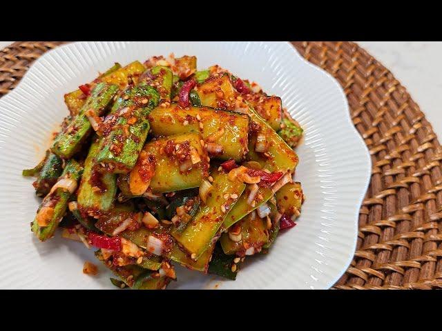 Korean food A crunchy, addictive cucumber salad recipe that you can't stop eating!