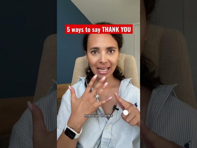 5 ways to say thank you