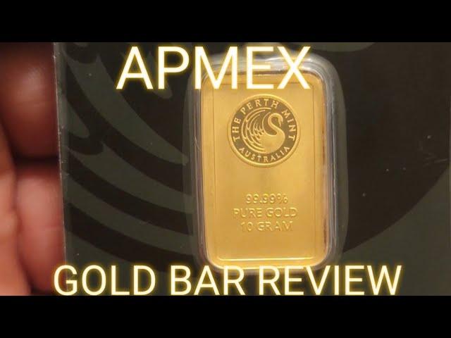 APMEX Gold bar Review!