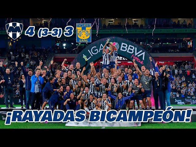 RAYADAS ES BICAMPEÓN GANAN LA GRAN FINAL DE LIGA MX APERTURA 2024 FEMENIL  EN ZONA FUT