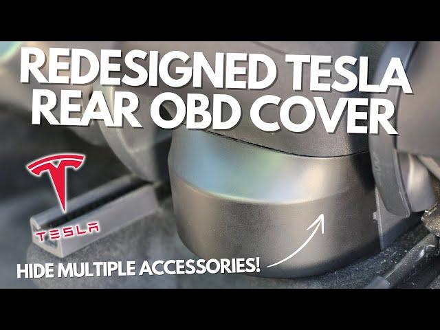 Redesigned Rear OBD Cover for Tesla Model 3/Y - More Space for Accessories!