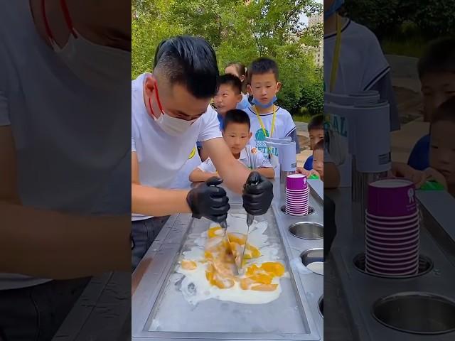 Amazing Peach Ice Cream | how to make ice cream | handmade ice cream #ytshorts #factsfetch