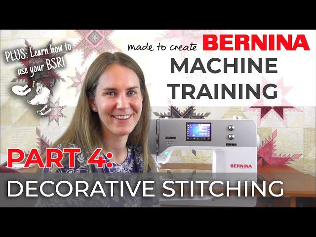 BERNINA Machine Training Part 4: Decorative Stitching & Techniques | Quilt Beginnings