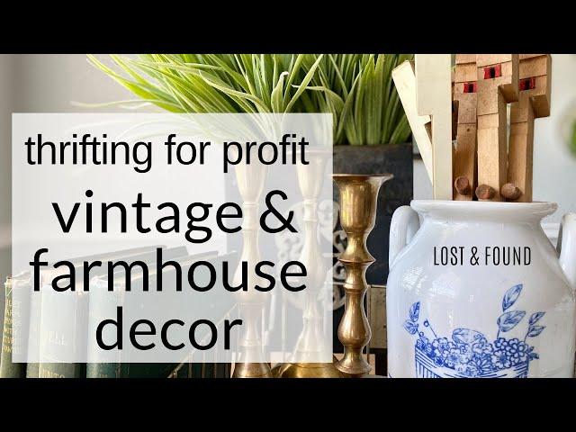 Thrift Haul! Let's go antiquing for vintage decor--some to keep and some to sell for profit!