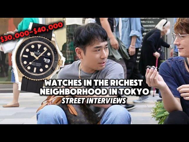 Asking what watches people are wearing in Ginza - Street Interview