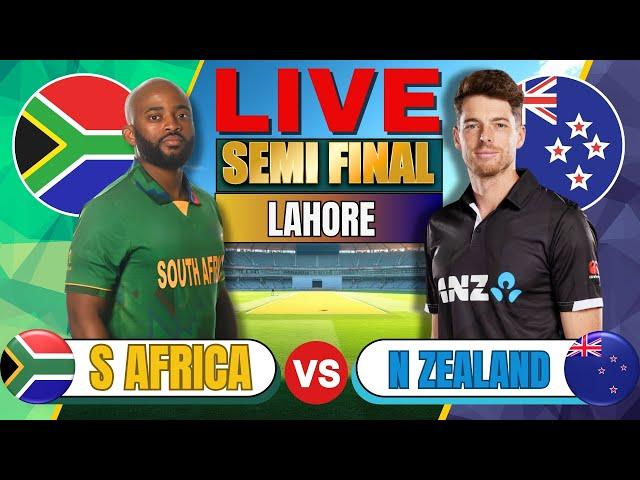 South Africa vs New Zealand LIVE | Champions Trophy 2025 Semi-Final | SA vs NZ live match today