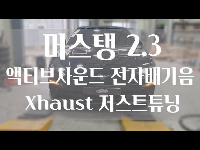 [Person_펄슨] 머스탱2 3 액티브사운드 전자배기음