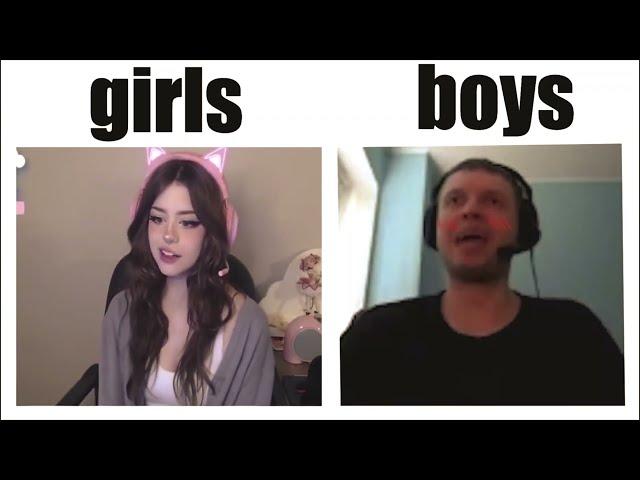 UwU voice Boys Vs Girls!  very funny XD