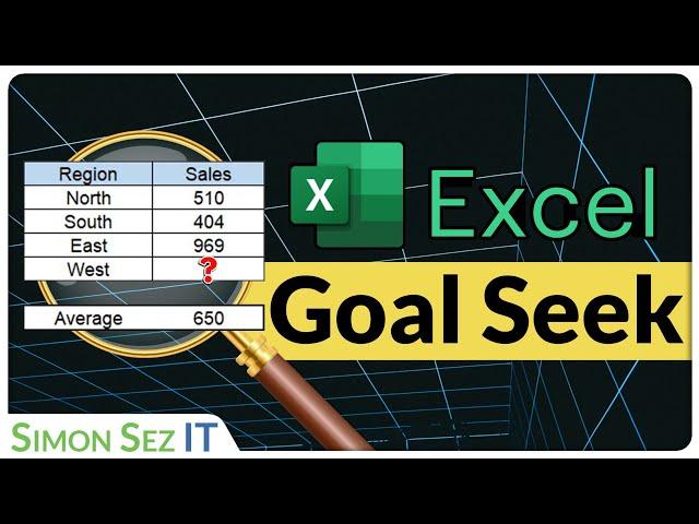 Using the Excel Goal Seek Function