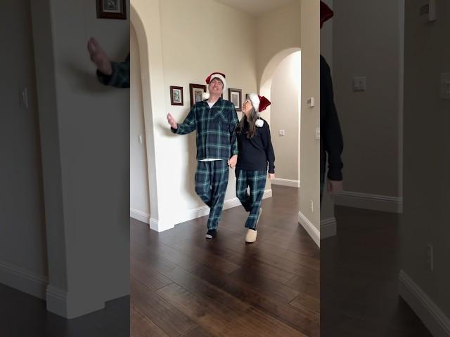 SURPRISING MY FAMILY with Matching Christmas PJs  w Mattie Westbrouck- #shorts