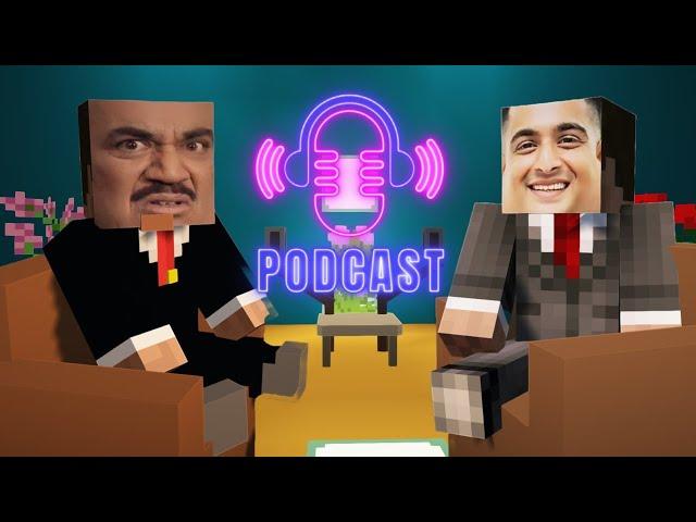 Minecraft ki Podcast | parody | Minecraft funny Animation | B2 BoX