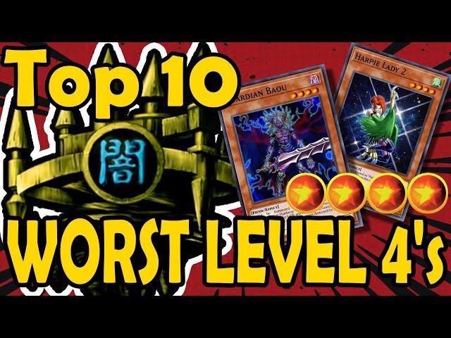 Top 10 Worst Level 4 Monsters in YGO