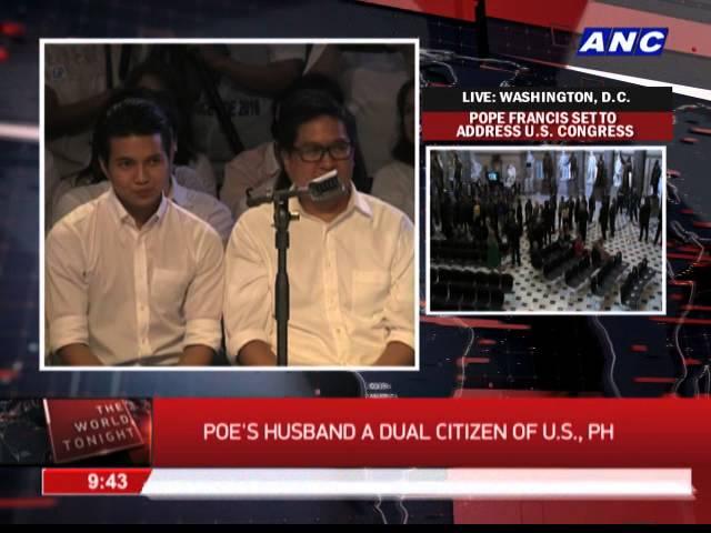 'Grace Poe's husband, kids are US citizens'