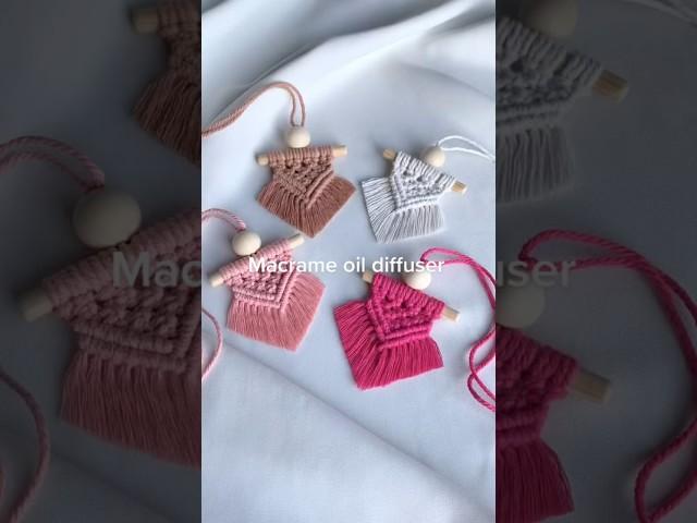 Essential Oil Diffuser | Car Accessories | Car Mirror Hanger | Macrame Diffuser DIY