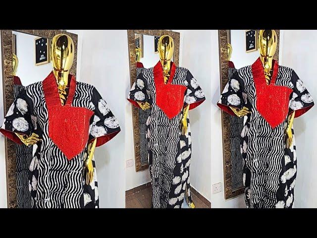 How to make Trending Luxury Boubou with Aso oke design. [DETAILED]