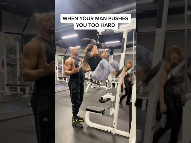 WHEN YOU PUSH THEM TOO FAT…  #fitness #gym #bodybuilding #relationship #couplegoals funny