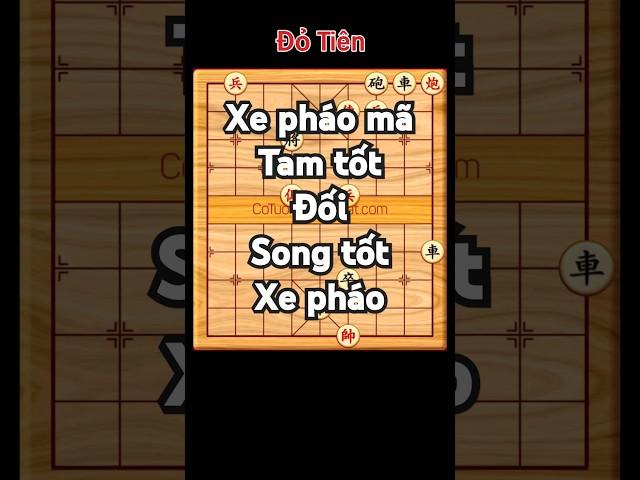 Xe pháo mã tam tốt đối xe pháo song tốt. #cothe #cotuong #chess #cotan #games #xuhuongyoutube