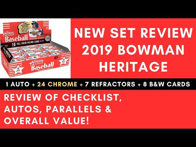 NEW SET! 2019 Bowman Heritage - In Depth Review - Should You Invest? (Hilarious Snafu in This Video)