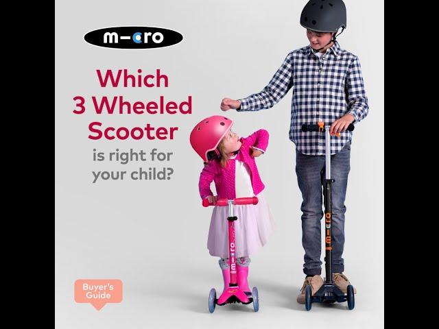 3 wheeled Micro scooters come in two sizes- mini or maxi. Which is the best for your child?