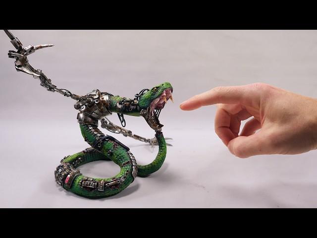 I made a Cyborg Snake with Robot Arms