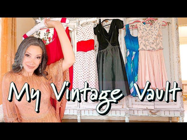 Thrifting Vintage Clothing - Try On Haul of my Second Hand Dresses - Goodwill - Estate Sale & Thrift