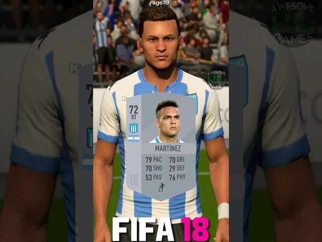  LAUTARO MARTINEZ fifa evolution (18-24) #shorts #eafc24 #fc24 #fifa #lautaro #martinez #inter