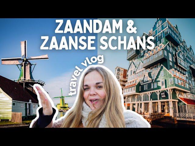 A trip to Zaandam and Zaanse Schans windmills near Amsterdam  Netherlands travel vlog