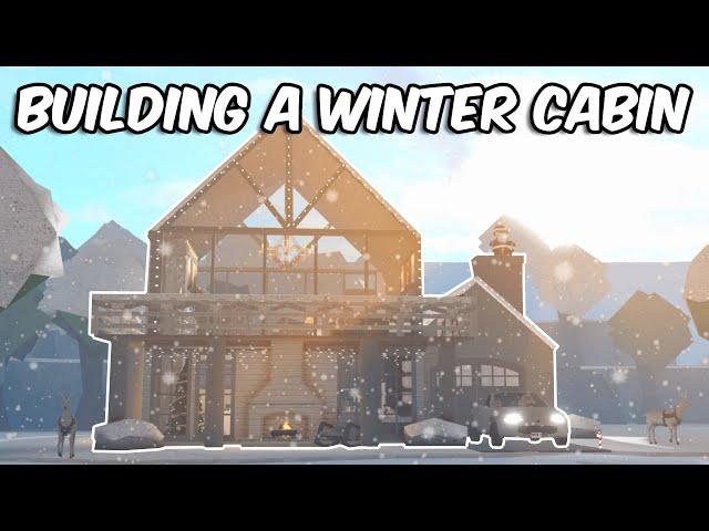 BUILDING A SNOWY WINTER CABIN IN BLOXBURG