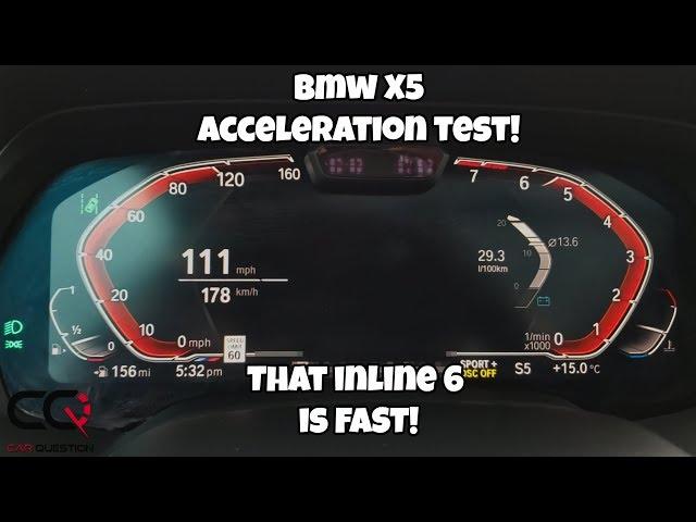 BMW X5 xDrive40i Acceleration Test | 0-60 Mph / 0-100 Km/h