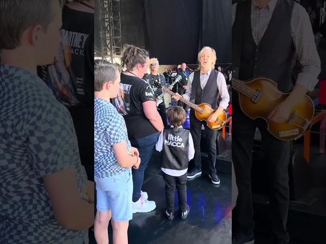 Paul McCartney meets little Lennon & McCartney. Newcastle October 24th 2023