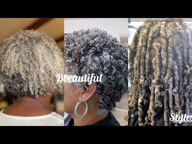 Gray and Gorgeous Curly Beautiful Gray Hair Ideas For Black Women That You'll Love