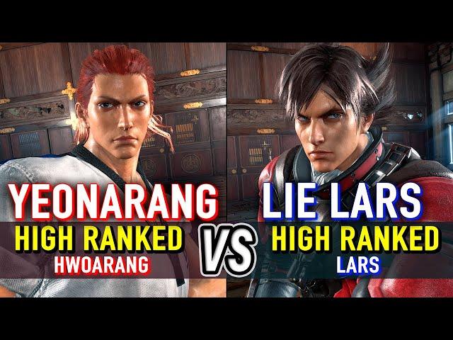 T8  YEONARANG (Hwoarang) vs LIE LARS (Lars)  Tekken 8 High Level Gameplay