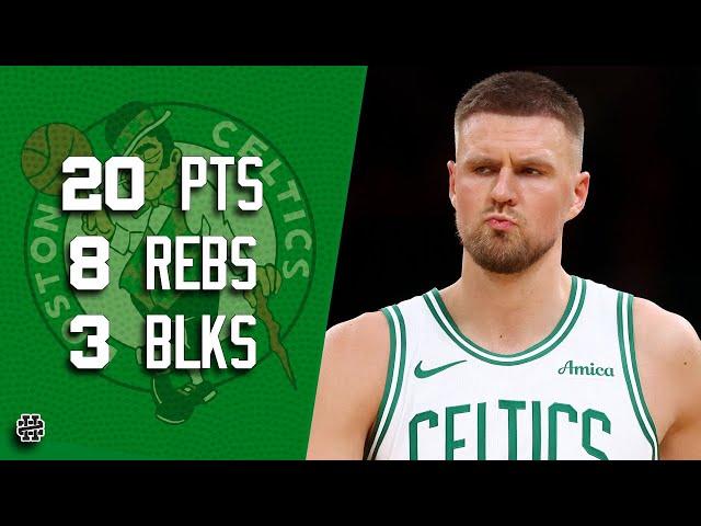 Kristaps Porzingis 20 pts 8 rebs 3 blks vs Bulls 2425 season