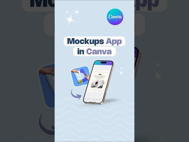Use the Mockups app in Canva #canvatutorial