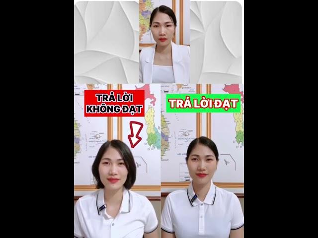 Gợi ý trả lời phỏng vấn đi XKLD Đài Loan (câu 1)| BÍCH HỒNG XKLD-DU HỌC#shorts