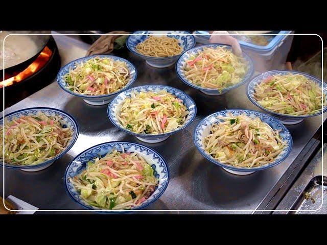 Incredibly hot! A constant rush of orders! A day in the life of a champon shop in Japan！ 井手ちゃんぽん