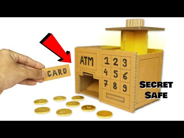 How to Make Mini ATM With Safe Cardboard | DIY Ocean