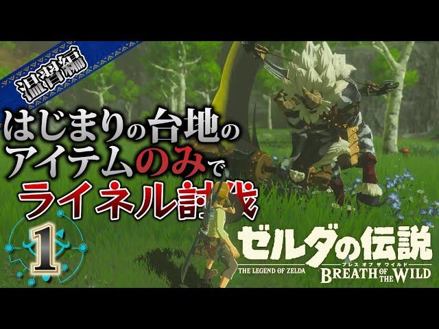 #1【BotW/温習編】はじまりの台地を出るまでにライネルを討伐する所から始まる新たな物語【ゼルダの伝説　ブレス オブ ザ ワイルド】