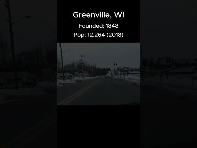 Random US Towns: Greenville, WI #shorts