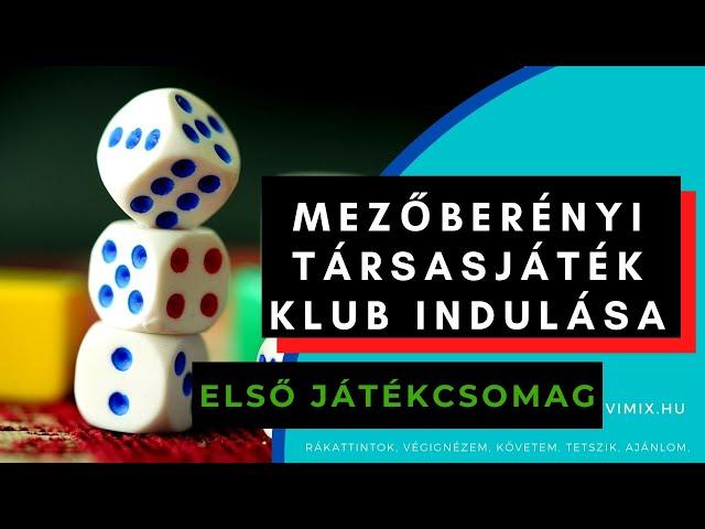 Mezőberényi társasjáték klub első játékcsomag